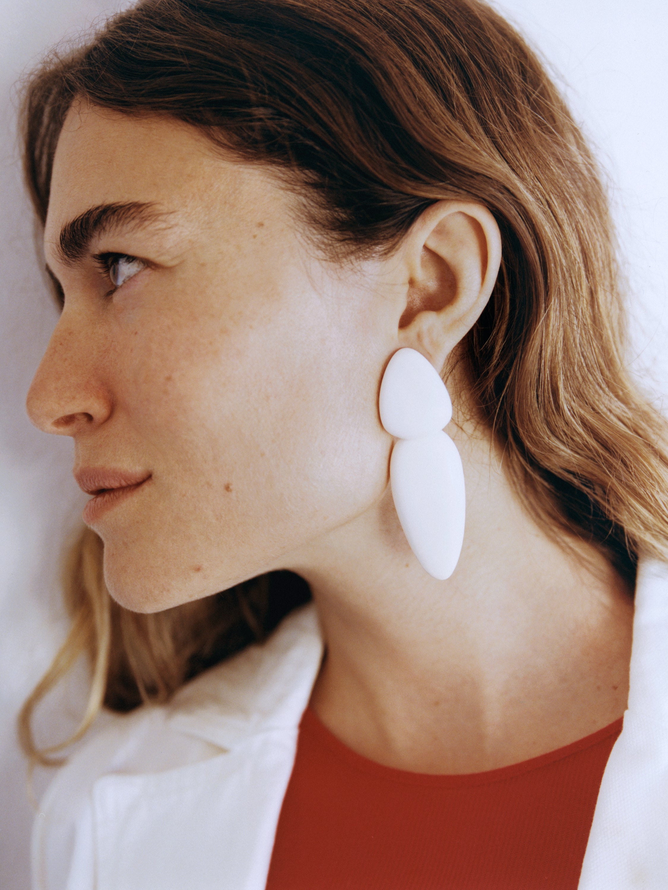 Sao Paulo earrings: bone