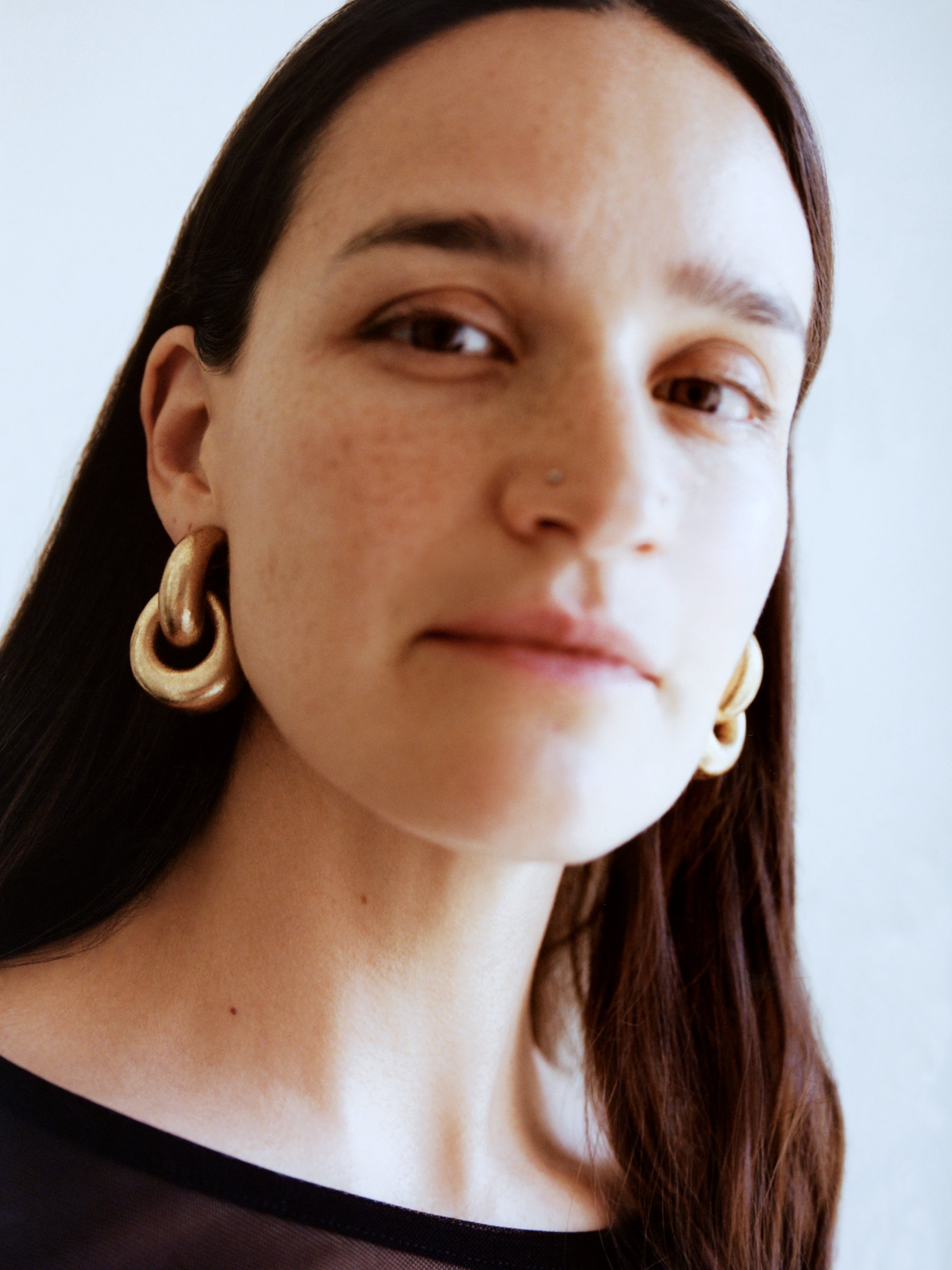 Havana earrings: goldfoil