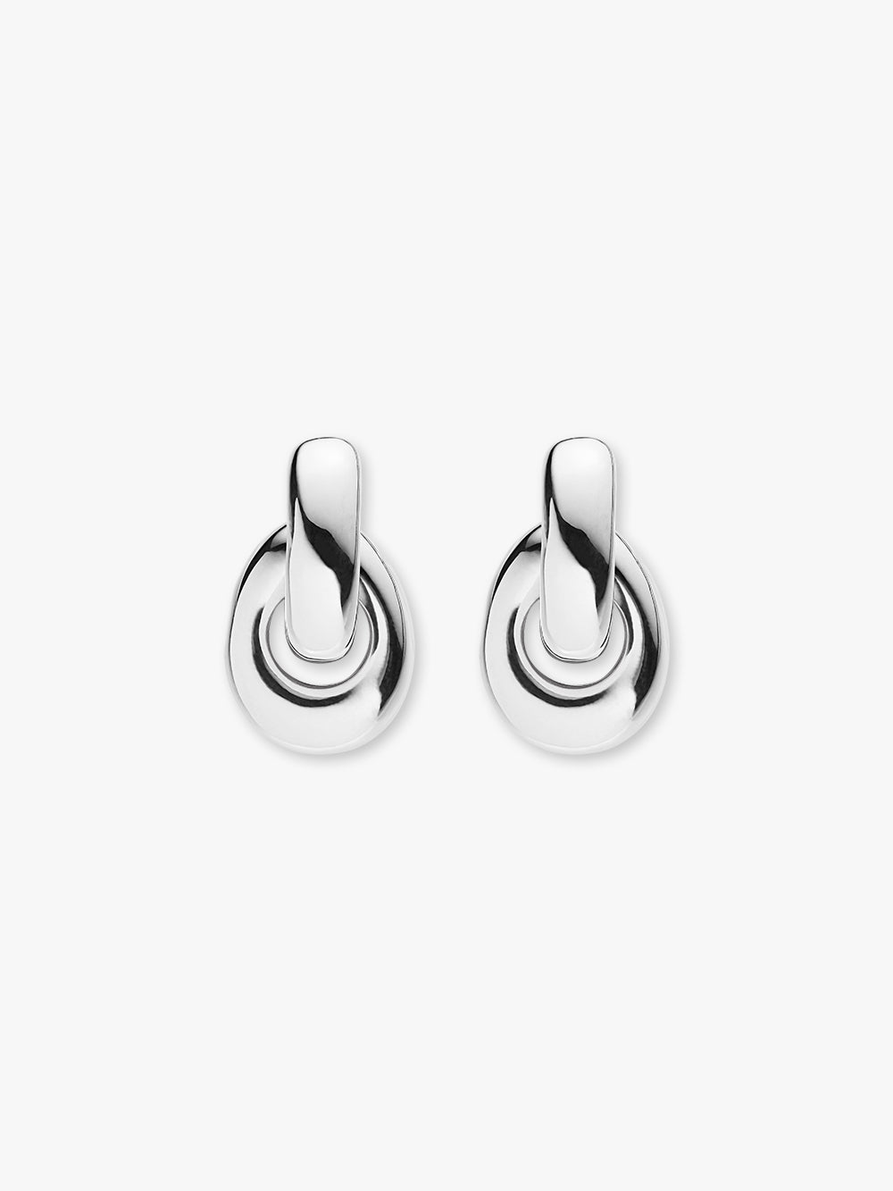 Anniversary Havana earclips: sterling silver