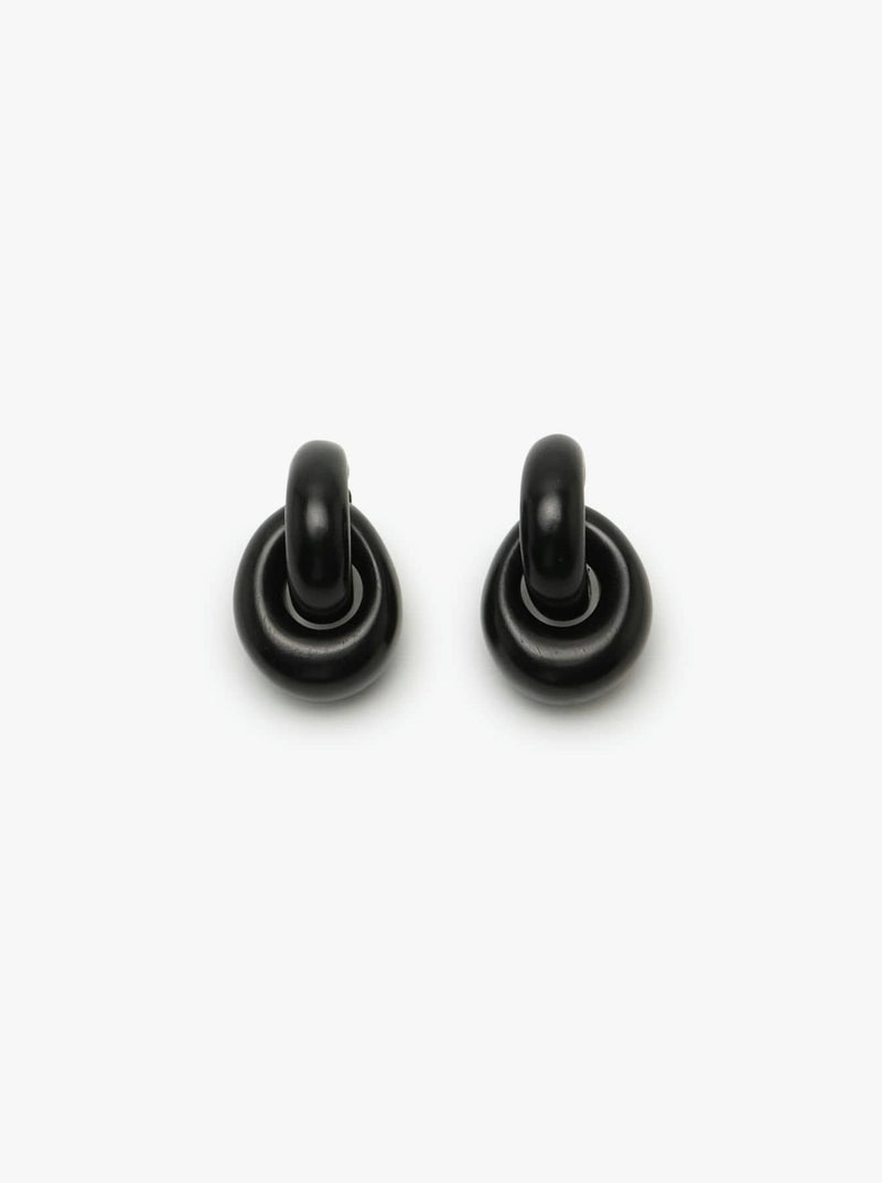 Havana earrings: black acacia
