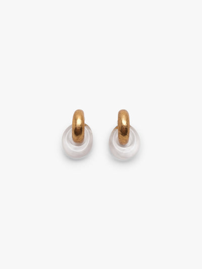 Havana earrings: greencast, goldfoil