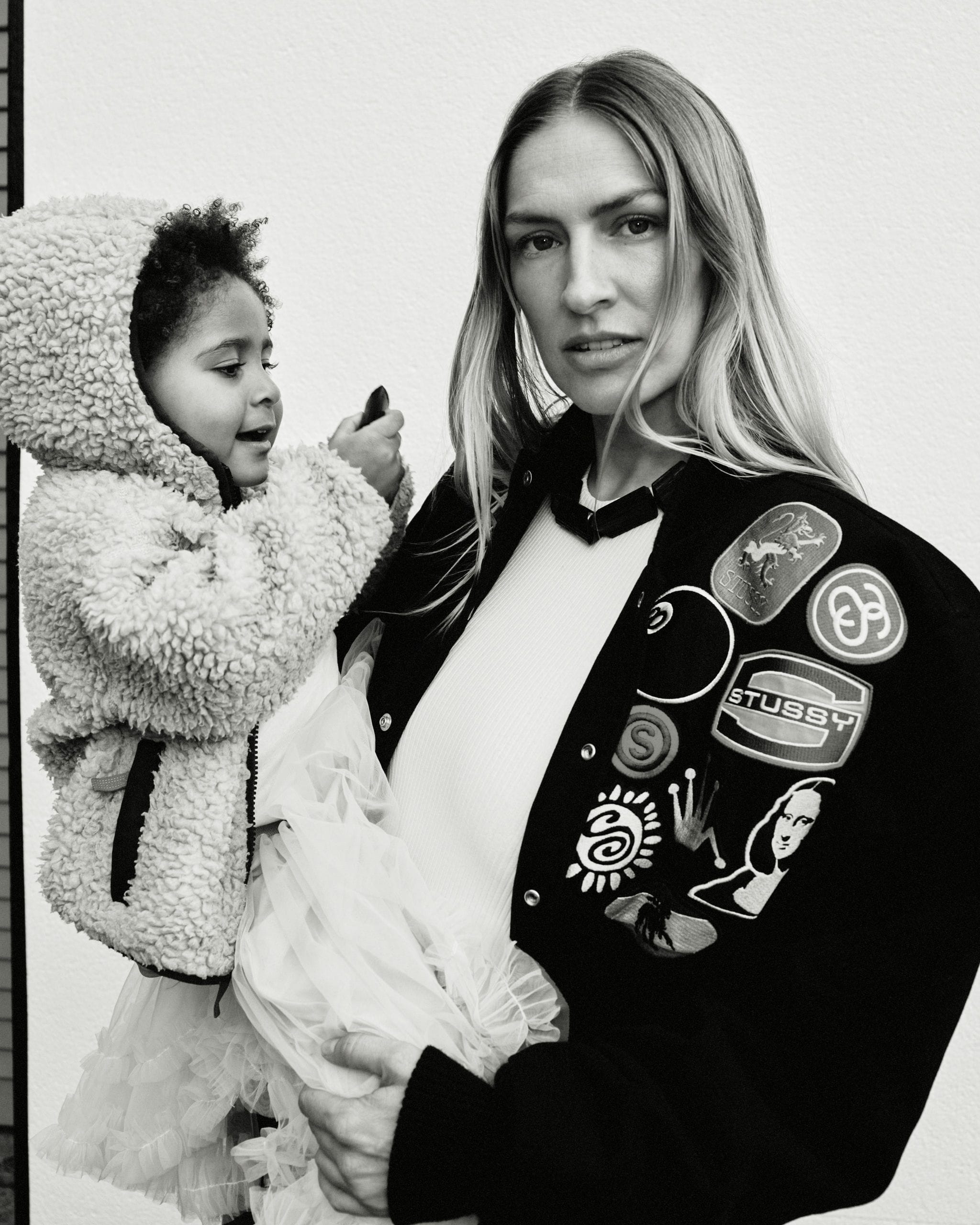 Mint necklace: black tourmaline, leather