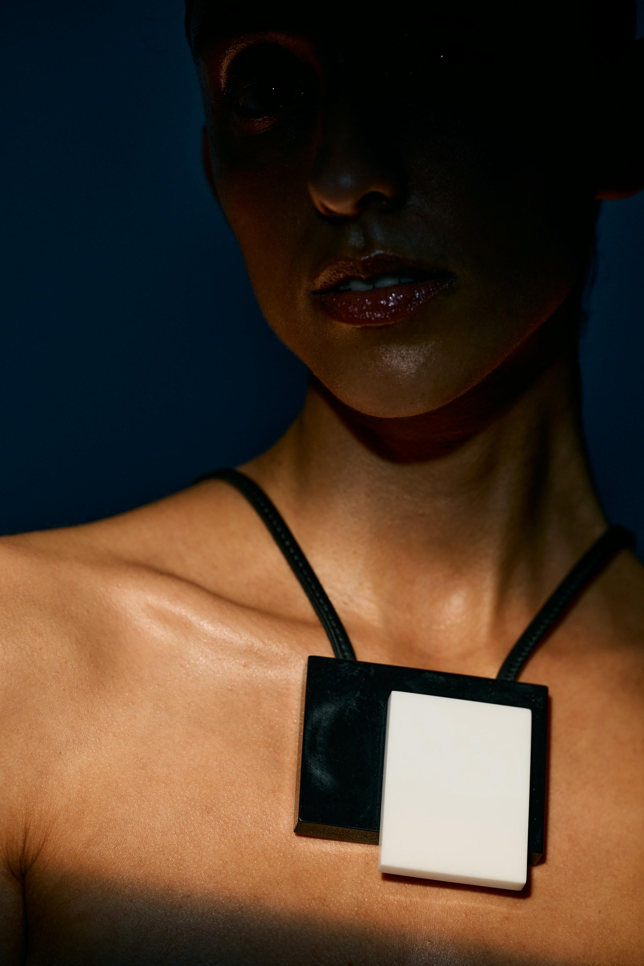 Wera pendant: black/white acrylic