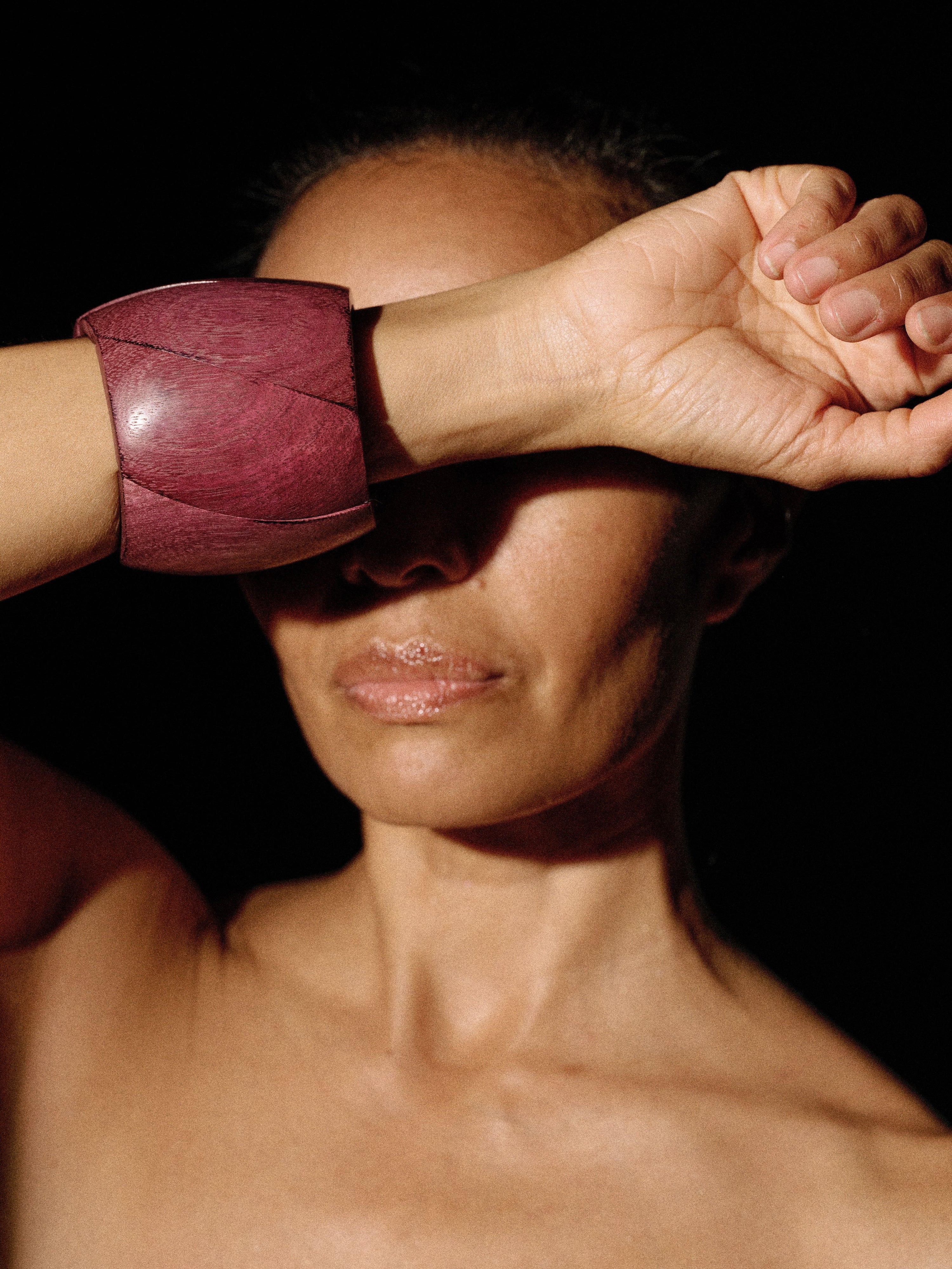 Pavana bracelet: amaranth wood