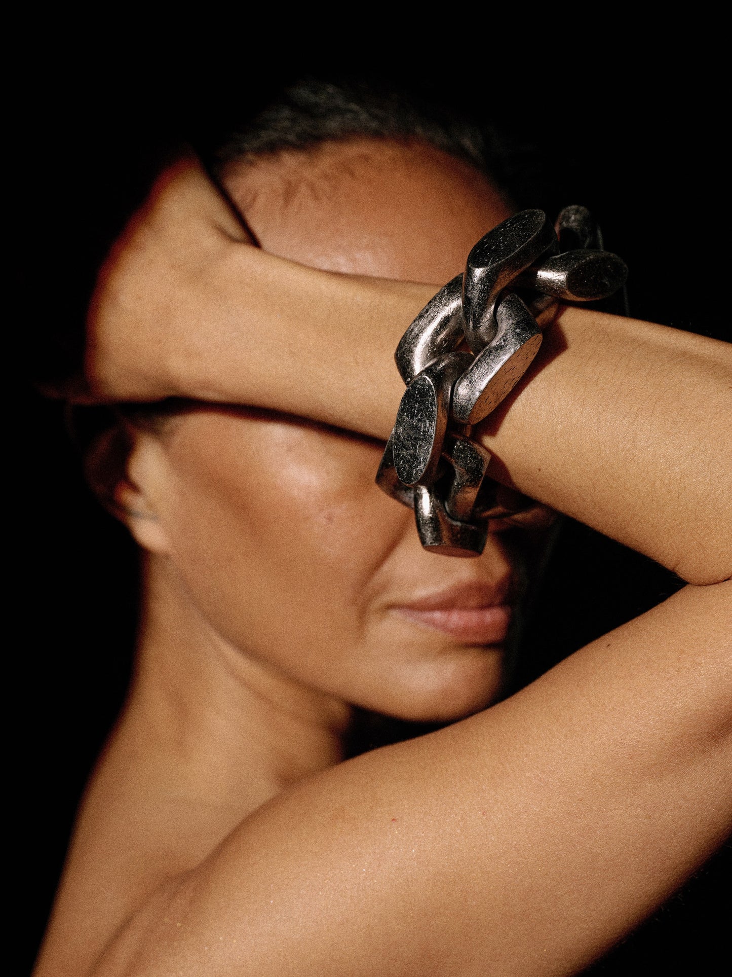Aurelia bracelet: acacia, silverfoil