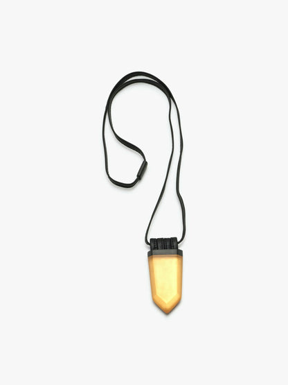 Pendant: polyester, goldfoil