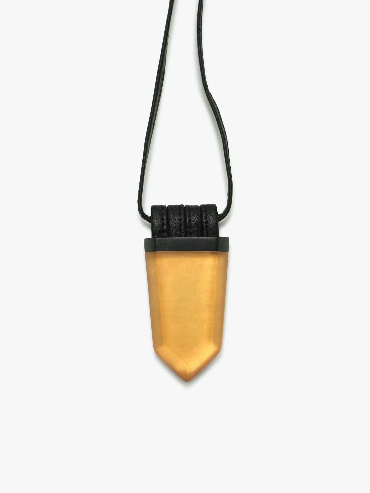 Pendant: polyester, goldfoil