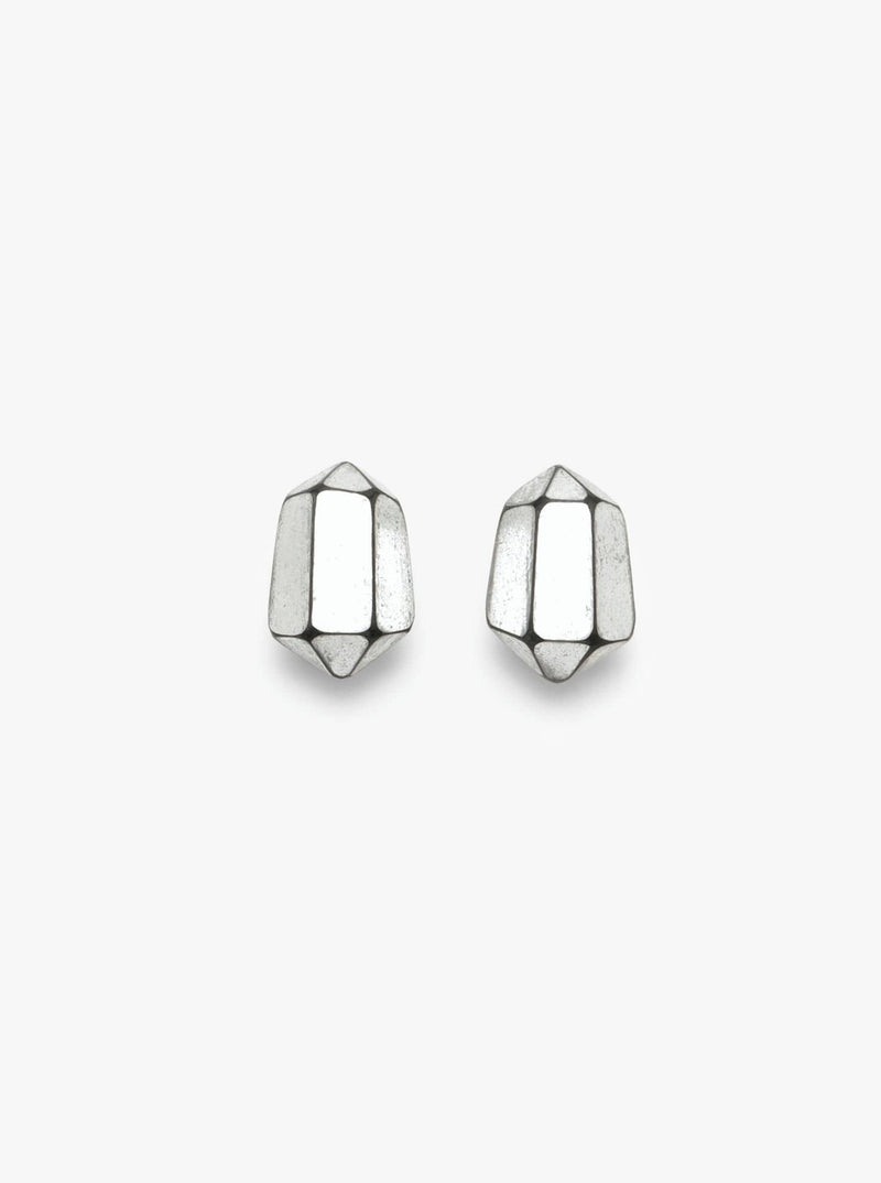 Lyrix stud earring silver