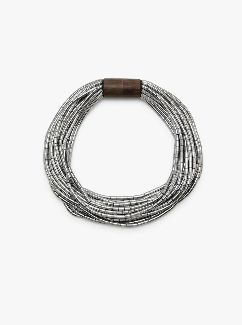 Ember necklace: hematite stone
