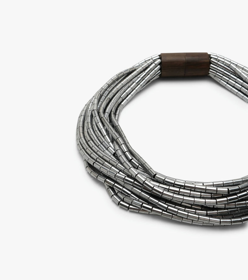 Ember necklace: hematite stone