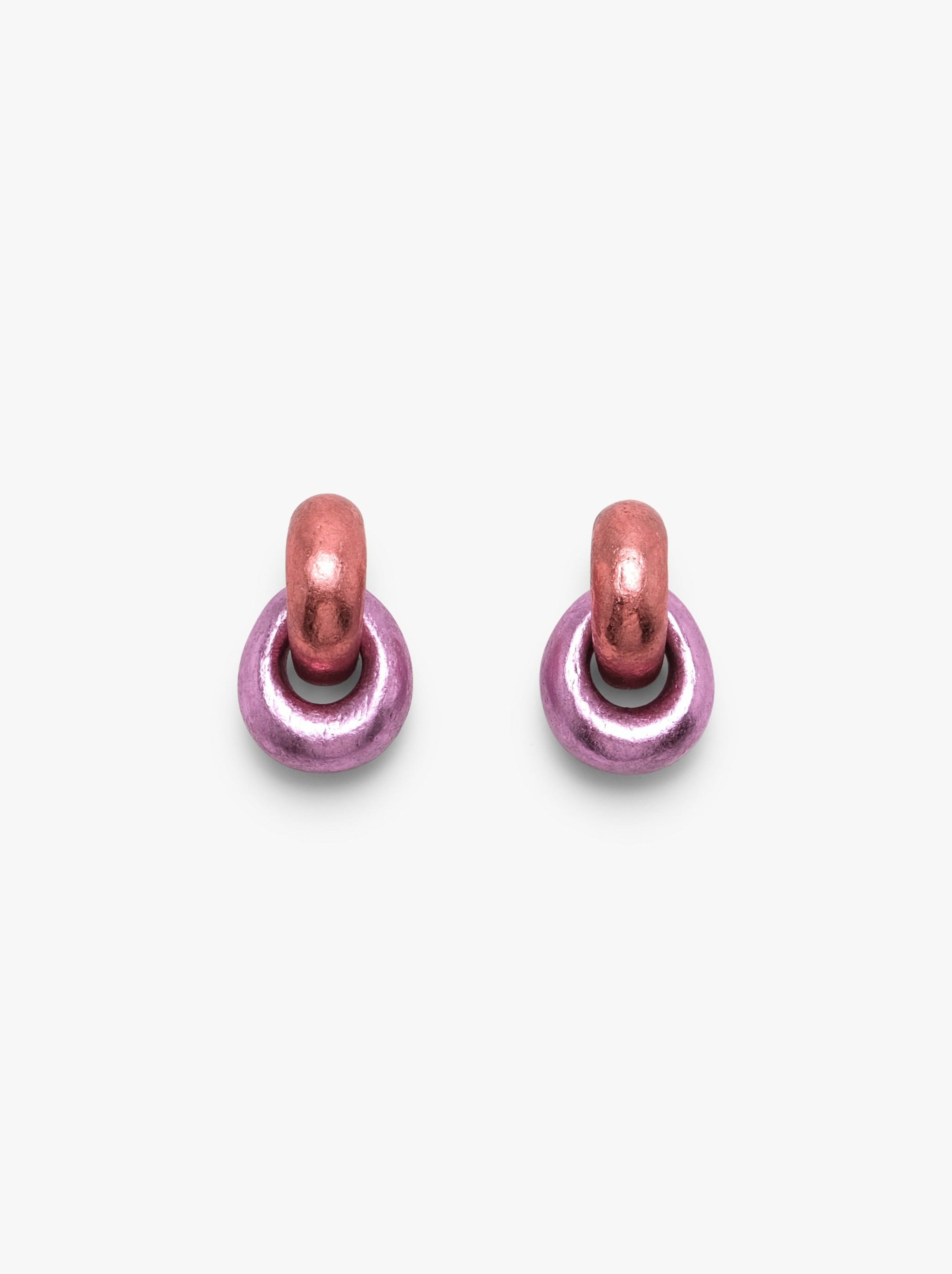 Astra earclips pink