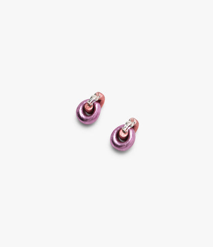 Astra earclips pink