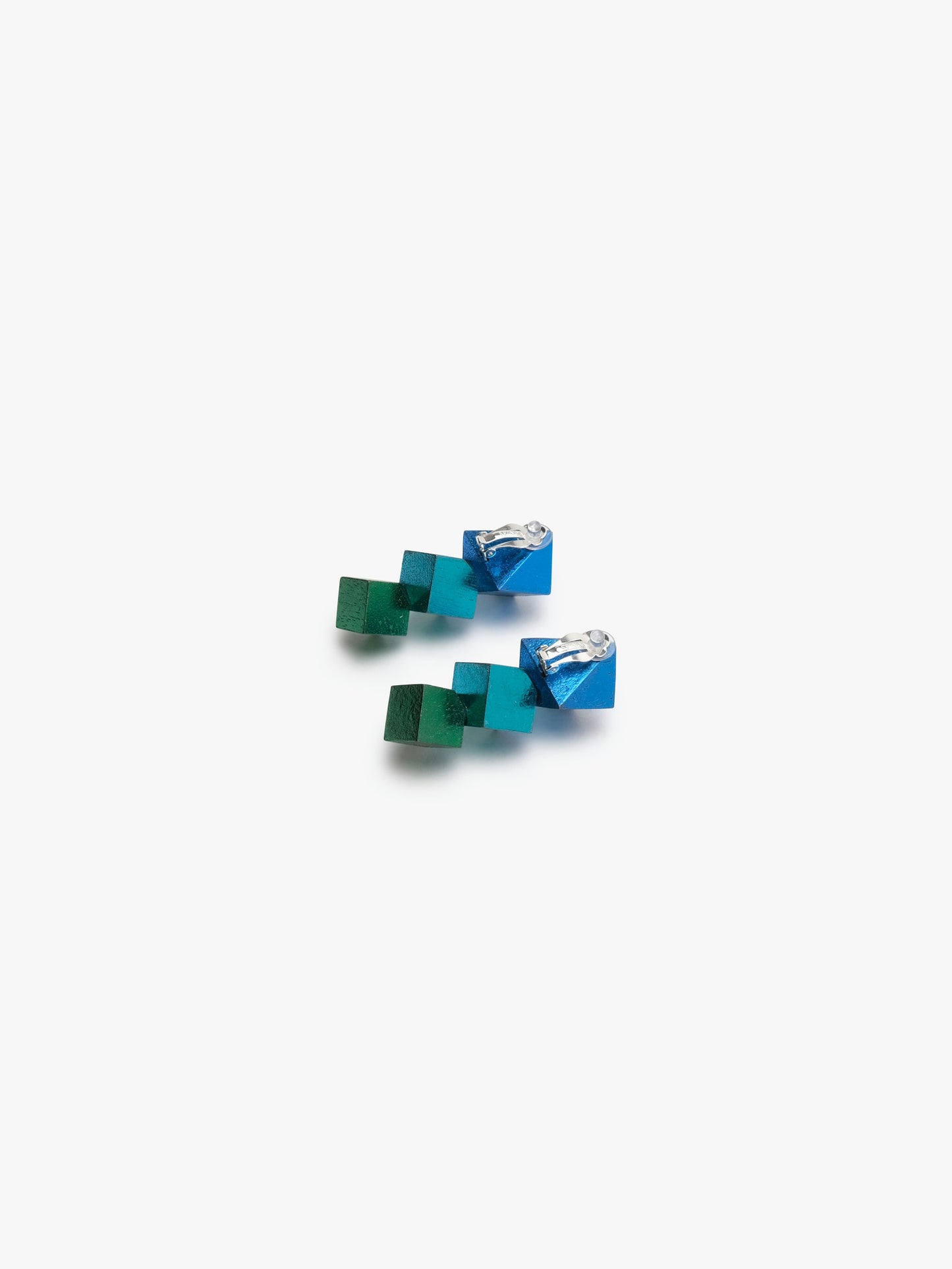 Ignis earrings: blue/green