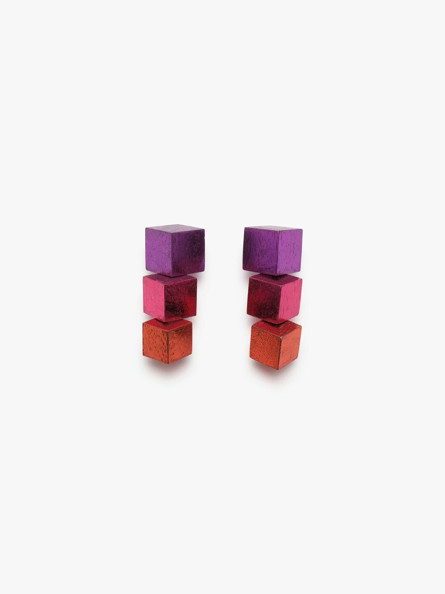 Ignis earrings: purple/pink