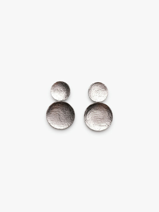 Arida earrings: acacia, silverfoil