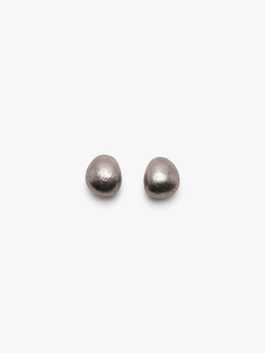 Corda earrings: acacia, dark silverfoil