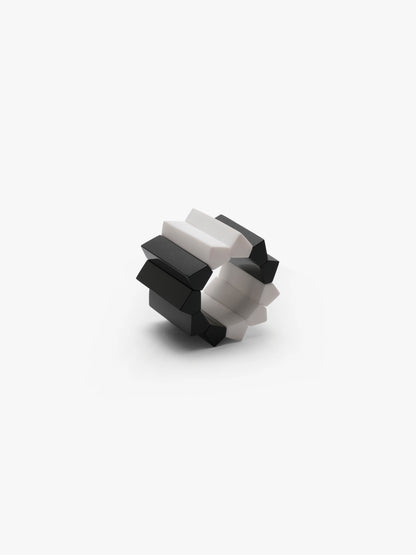 Storme bracelet: black/white greencast