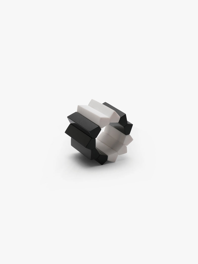 Storme bracelet: black/white greencast