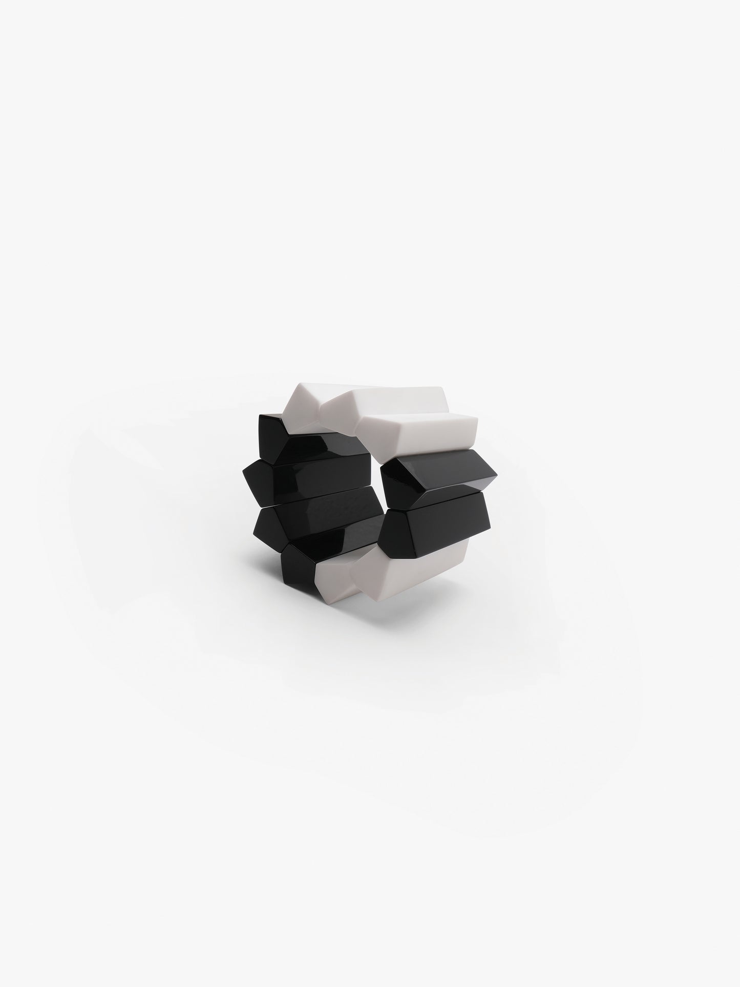 Storme bracelet: black/white greencast