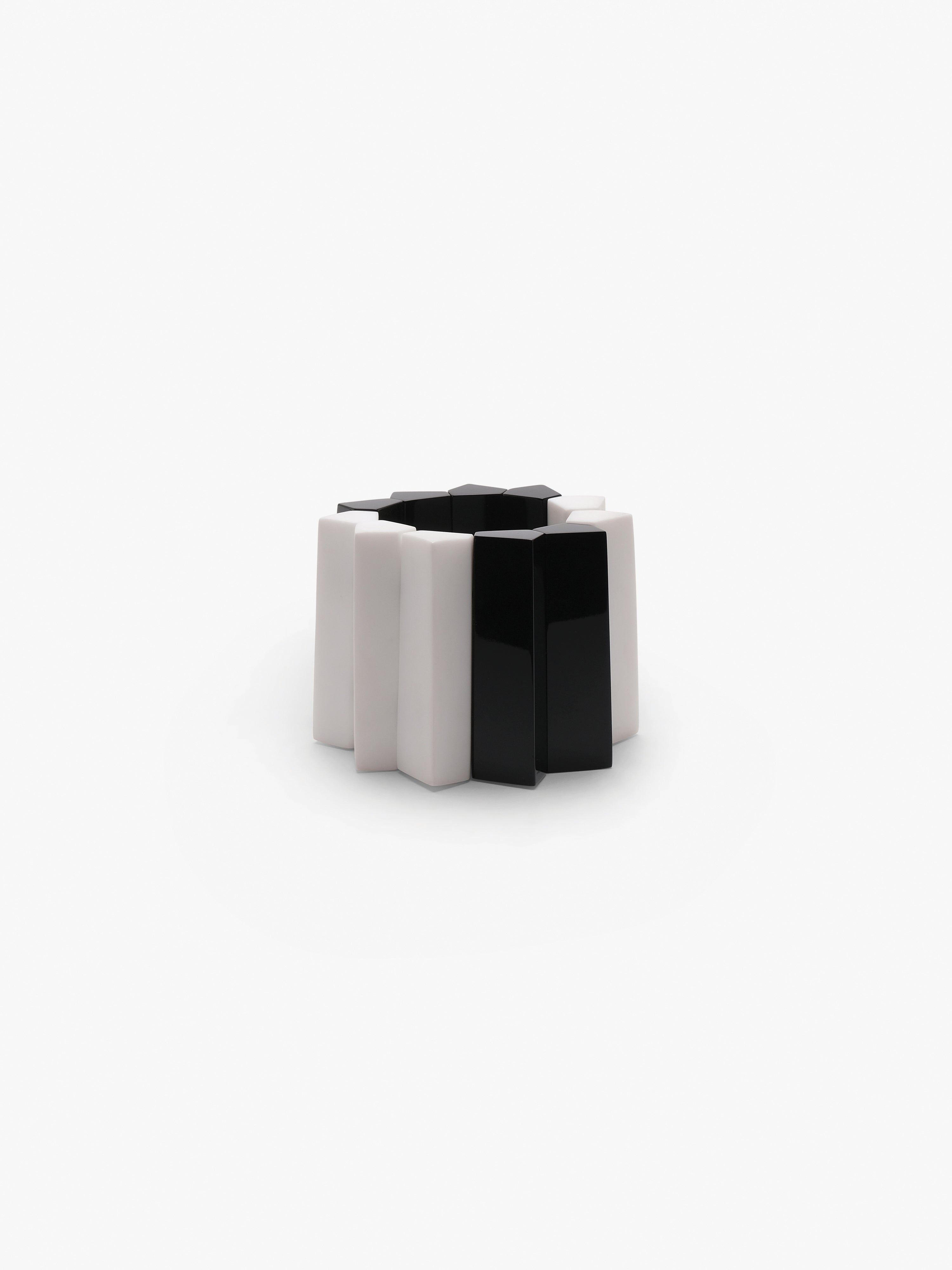 Storme bracelet: black/white greencast