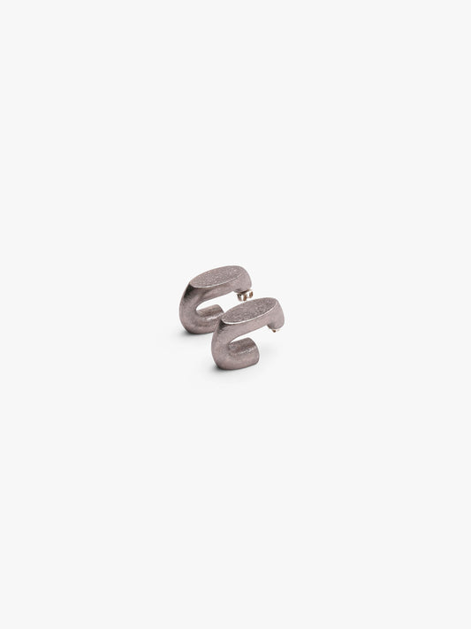Anora stud earrings: acacia, silverfoil