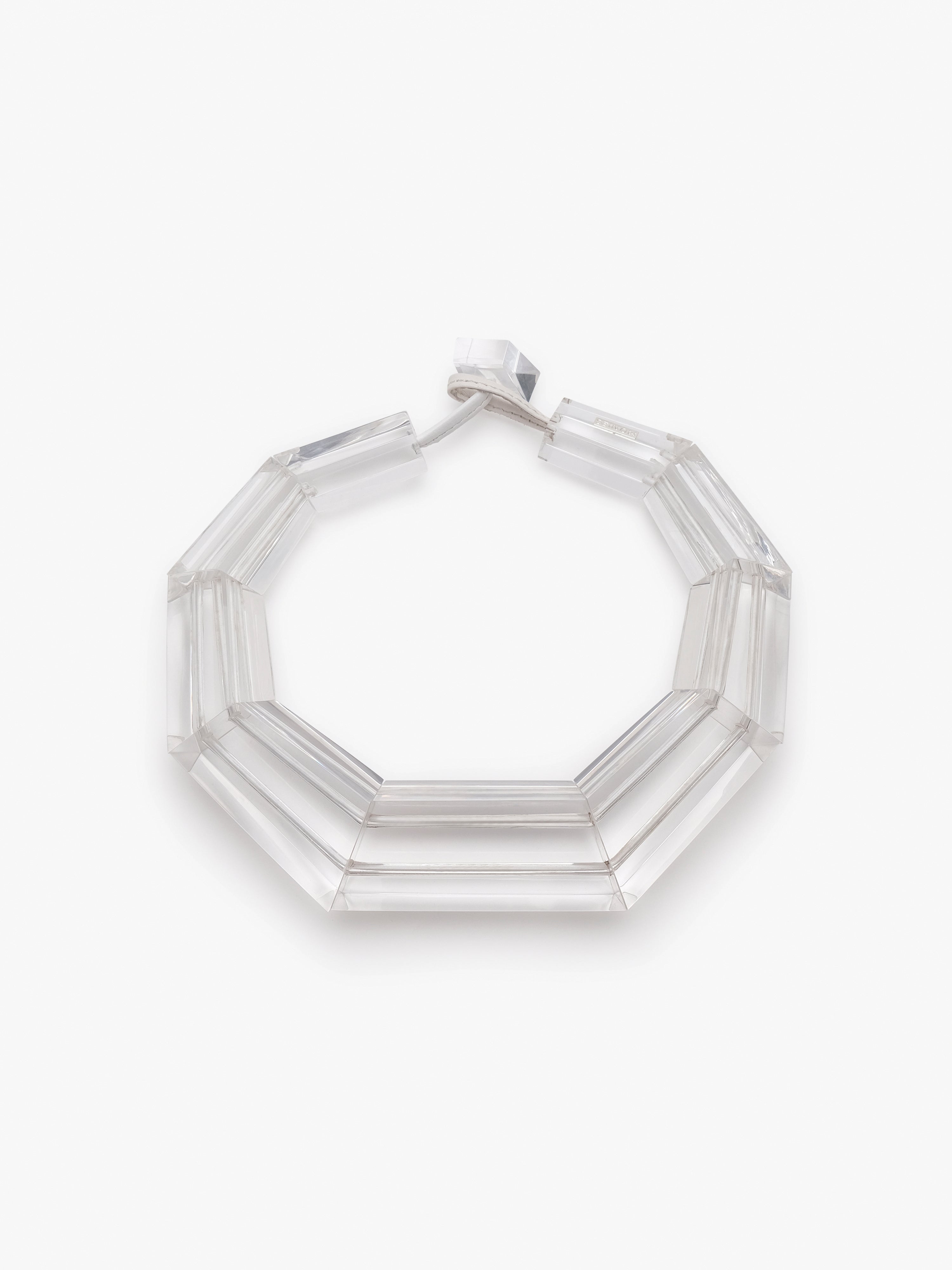 Tempest necklace: clear greencast