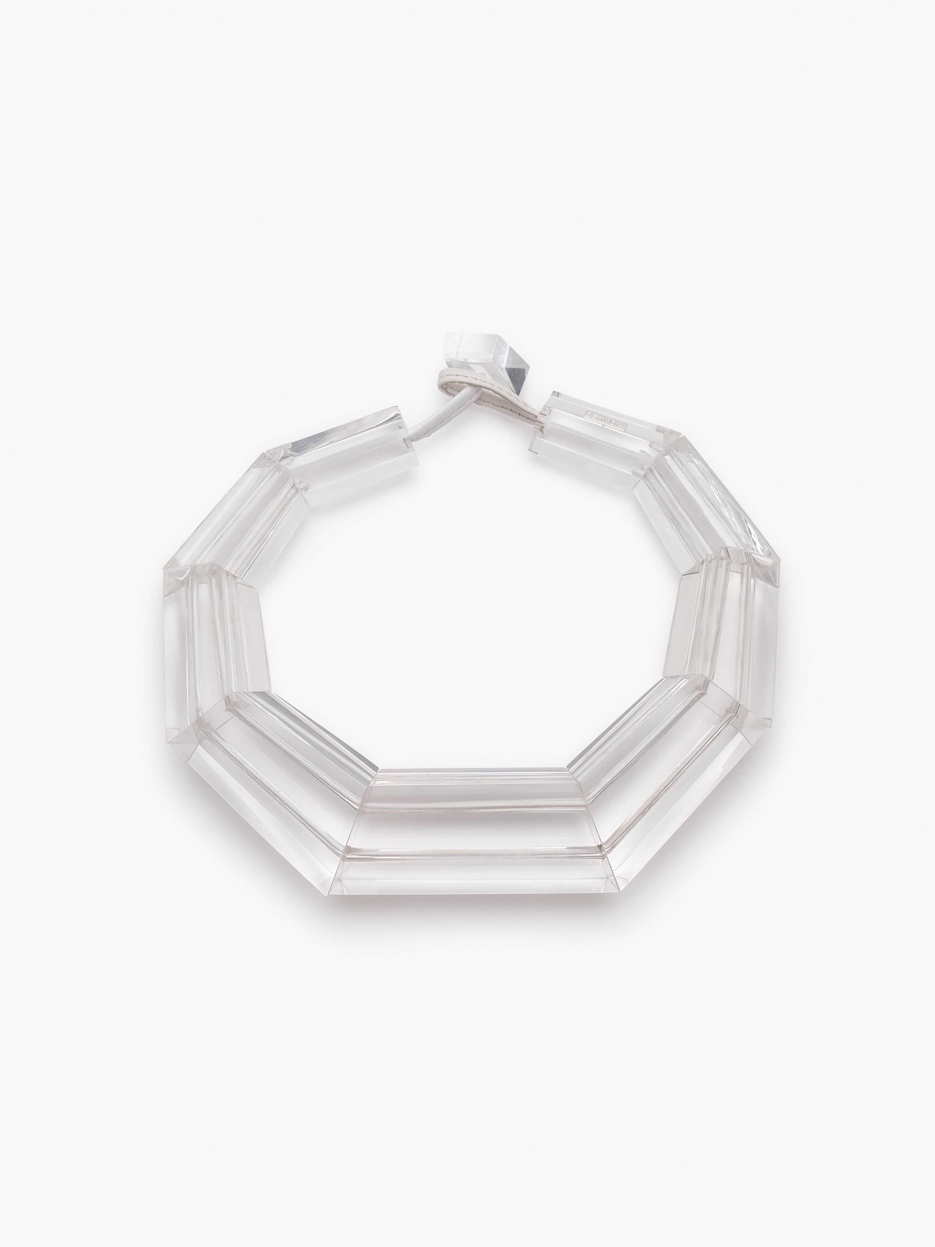 Tempest necklace: clear greencast