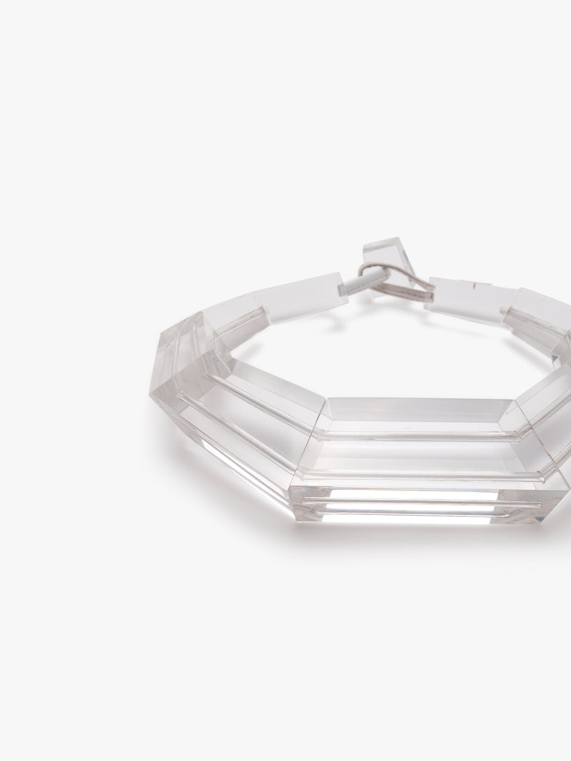 Tempest necklace: clear greencast