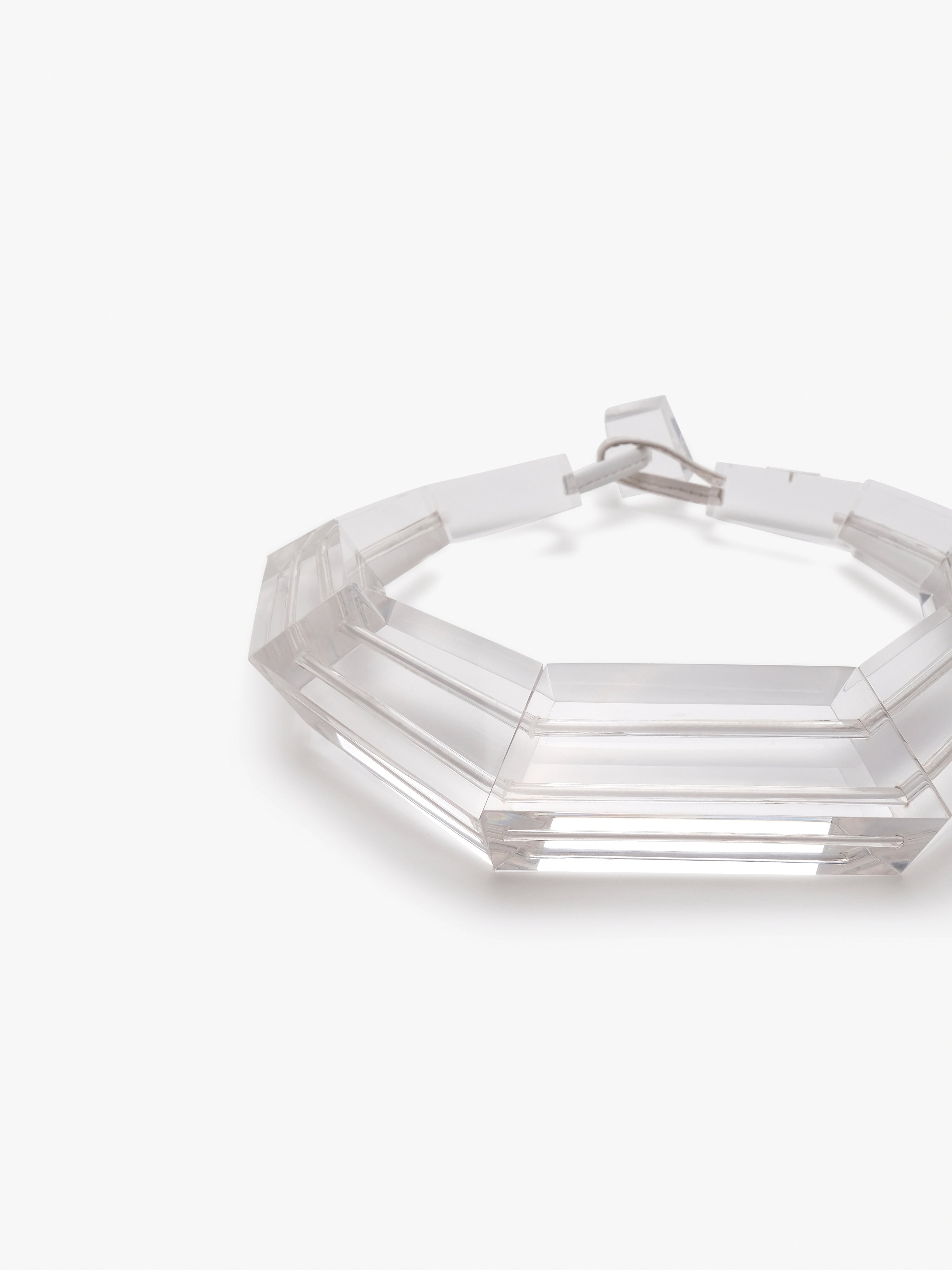 Tempest necklace: clear greencast