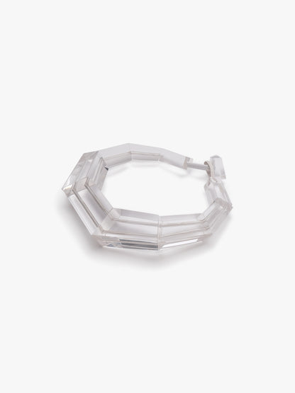 Tempest necklace: clear greencast