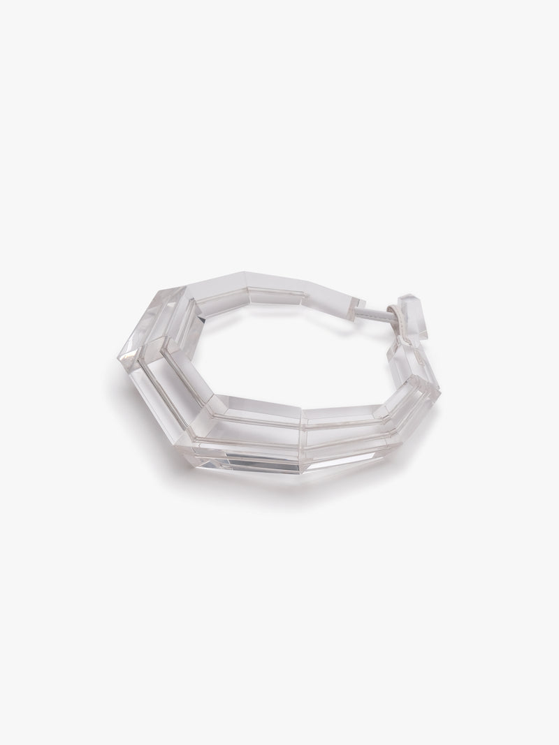 Tempest necklace: clear greencast