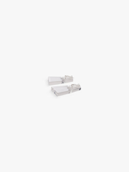 Taiga earrings: clear greencast
