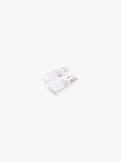 Taiga earrings: clear greencast