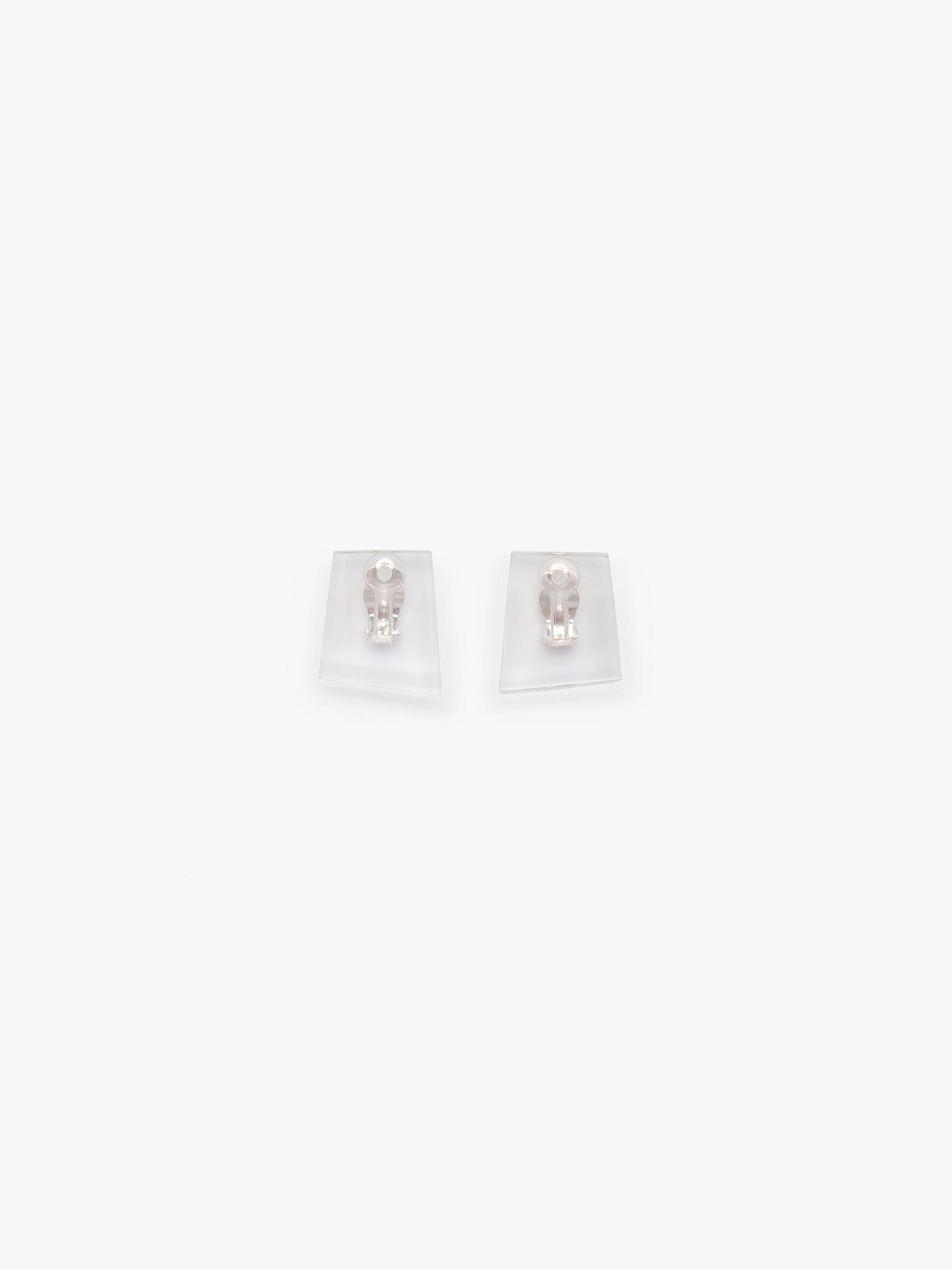Tzul earrings: clear greencast