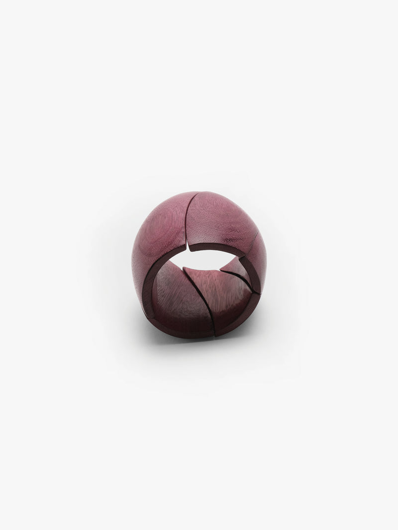 Pavana bracelet: amaranth wood