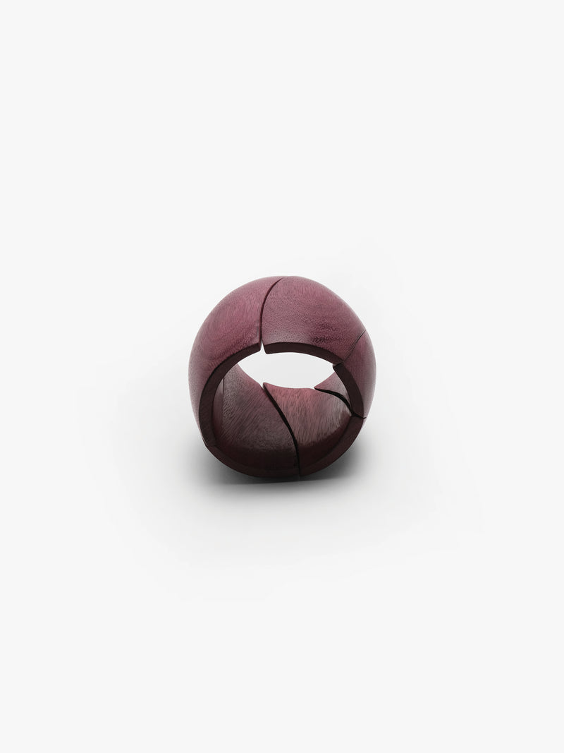 Pavana bracelet: amaranth wood