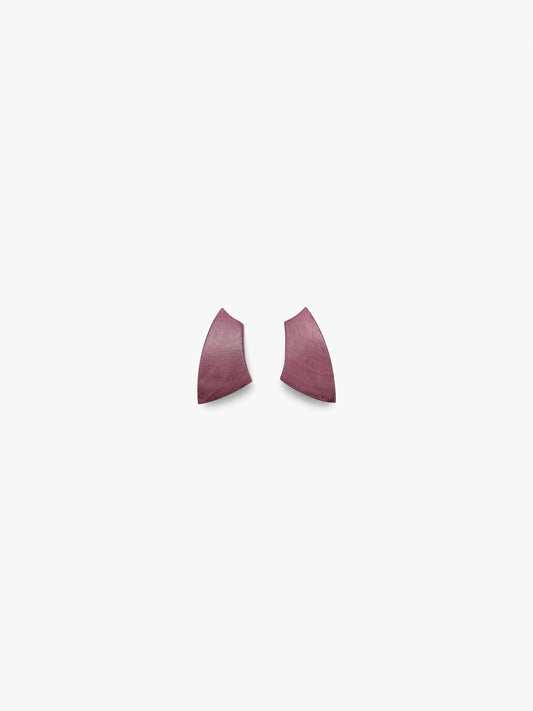 Pazura earrings: amaranth wood