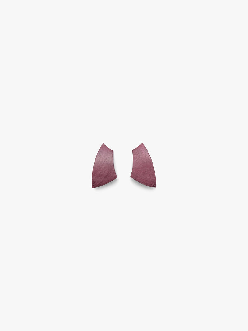 Pazura earrings: amaranth wood
