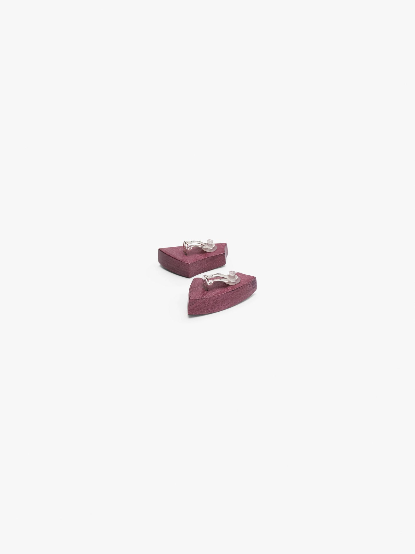 Pazura earrings: amaranth wood