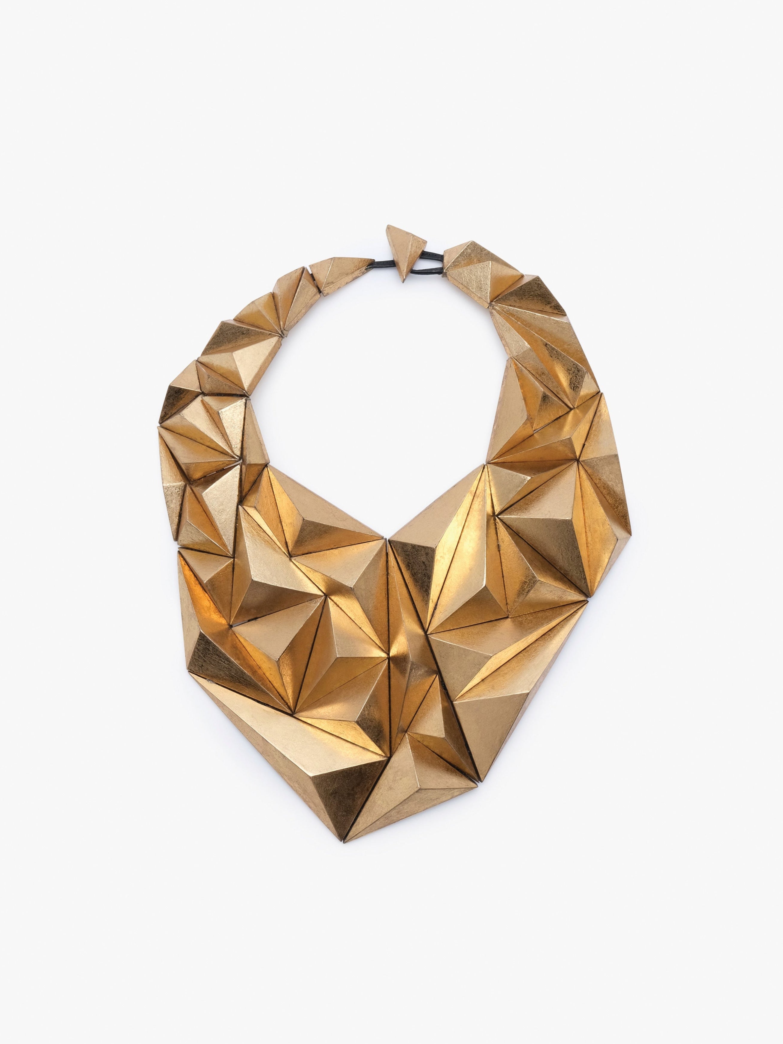 Glora necklace: acacia, goldfoil