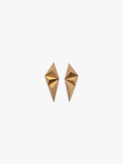 Giona earrings: acacia, goldfoil