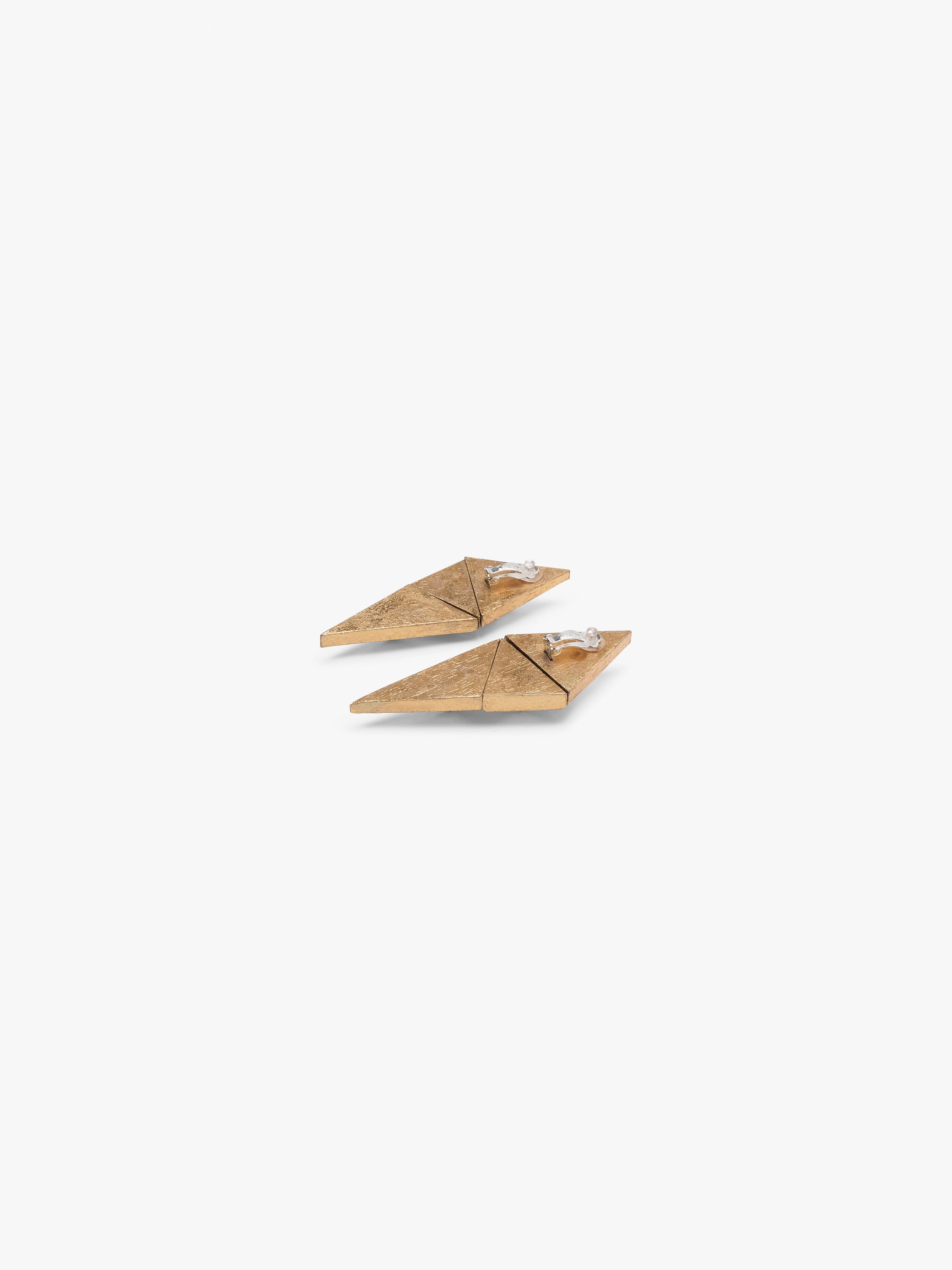 Giona earrings: acacia, goldfoil