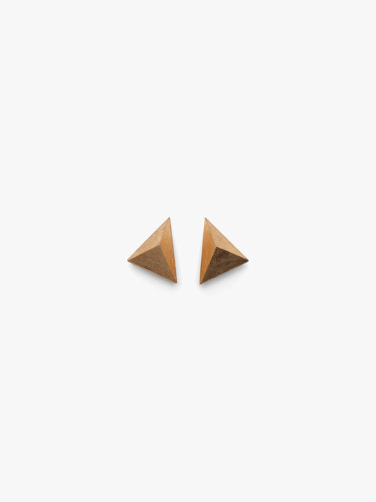 Gyve earrings: acacia, goldfoil
