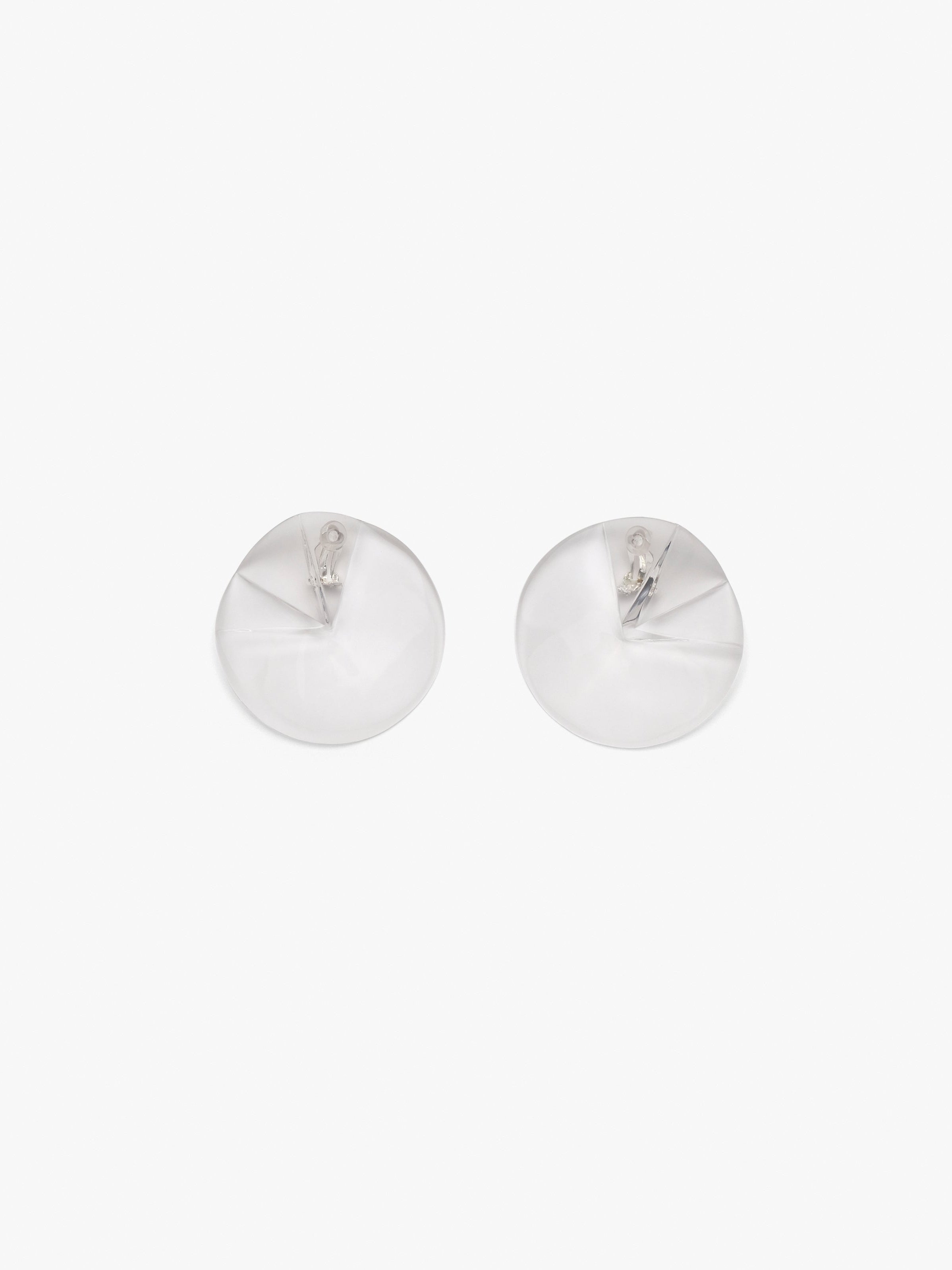 Nomi earrings: transparent greencast