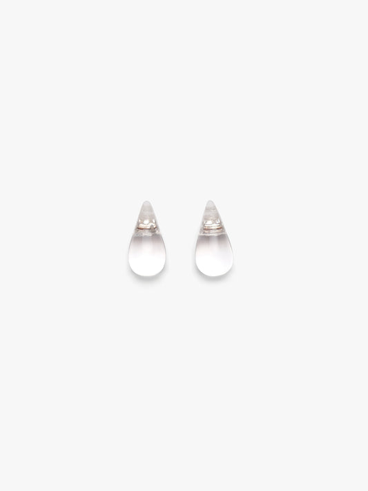 Nia earrings: clear greencast