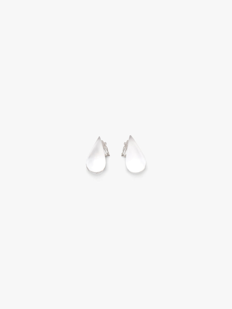 Nia earrings: clear greencast