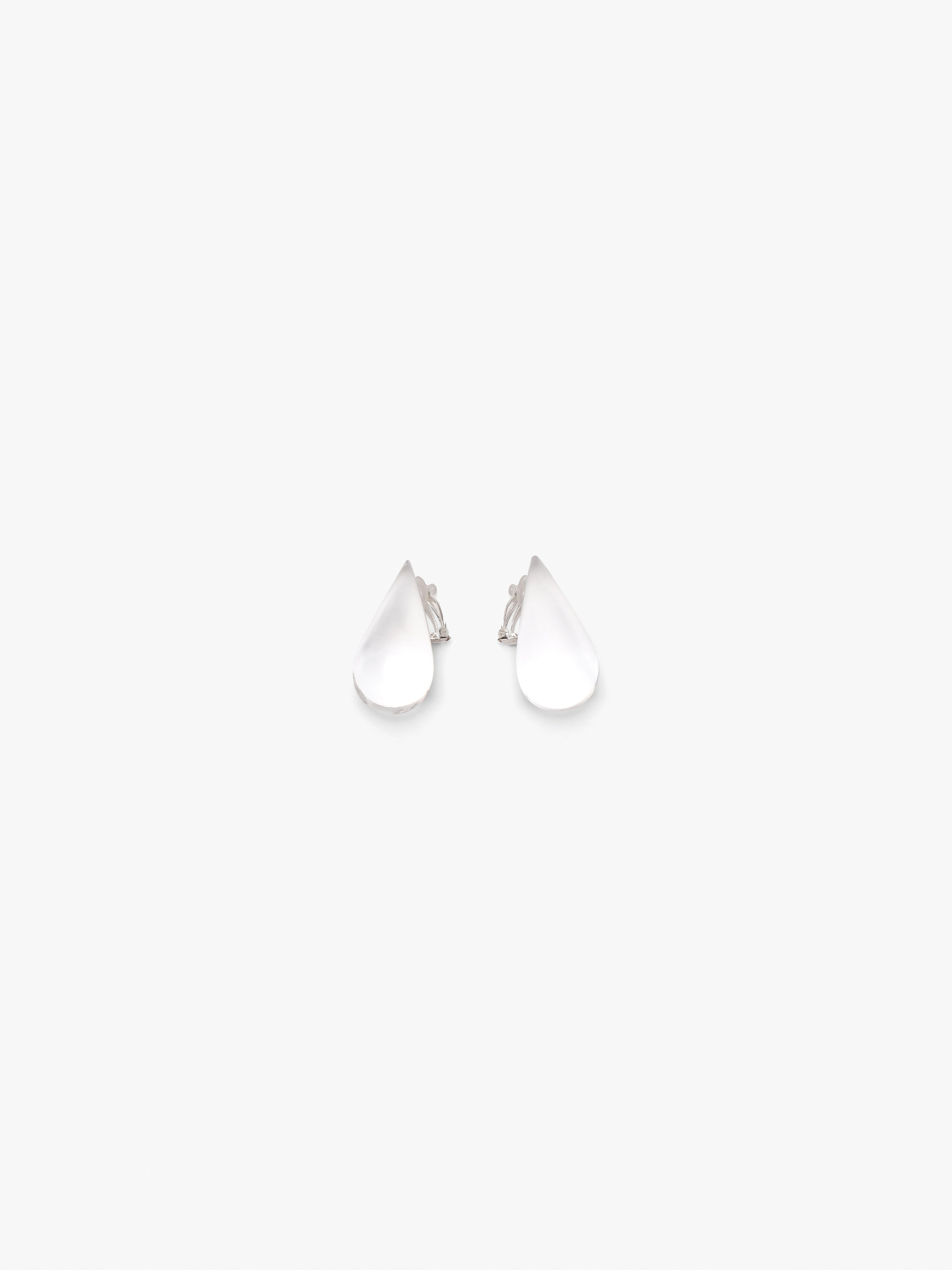 Nia earrings: clear greencast
