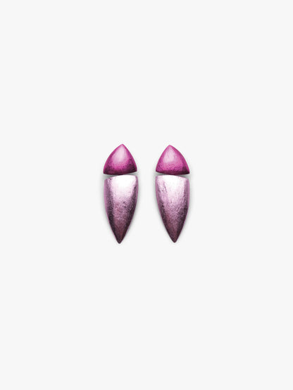 Fira earrings: pinkfoil, acacia