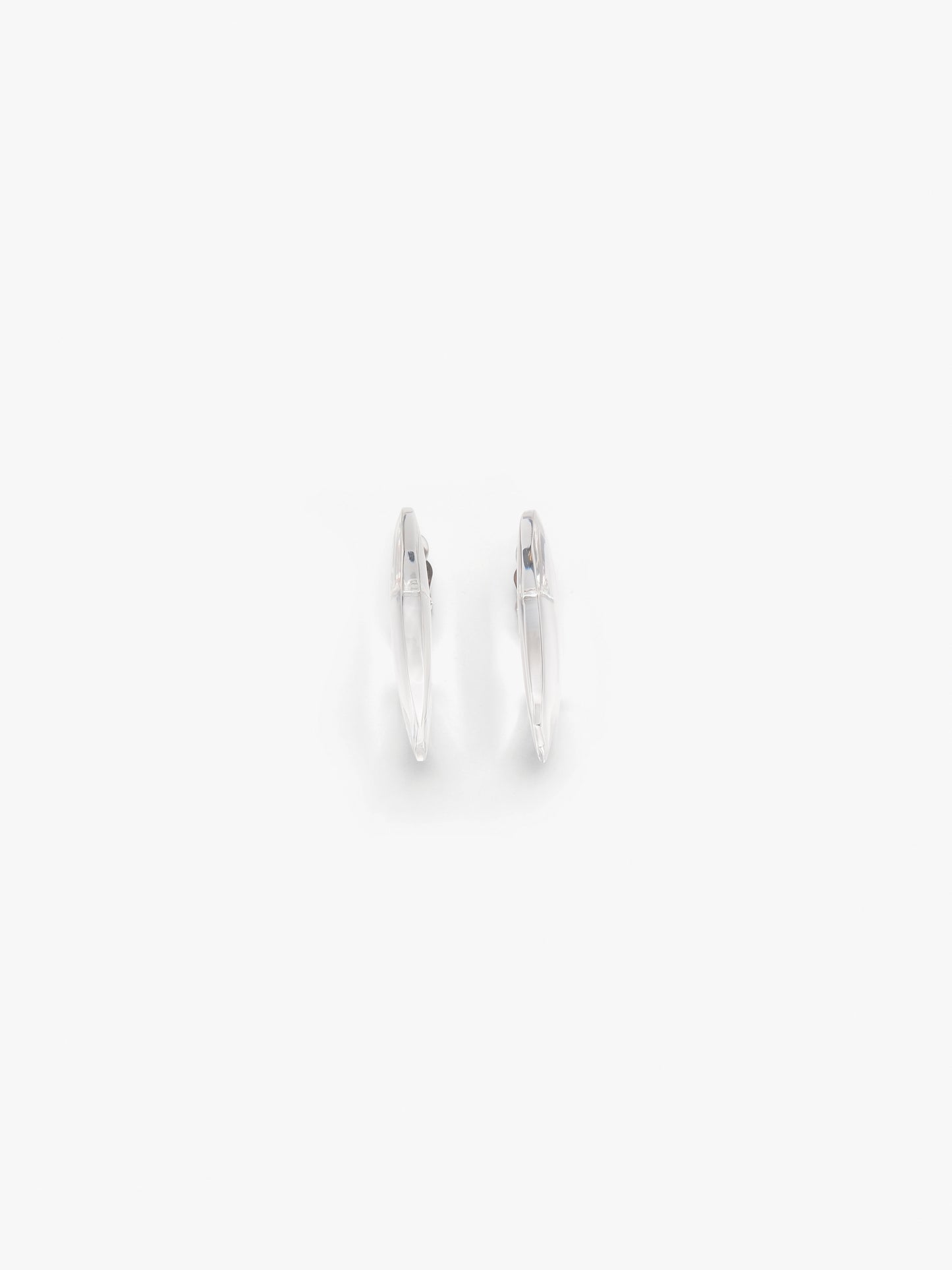 Floreva earrings: clear greencast