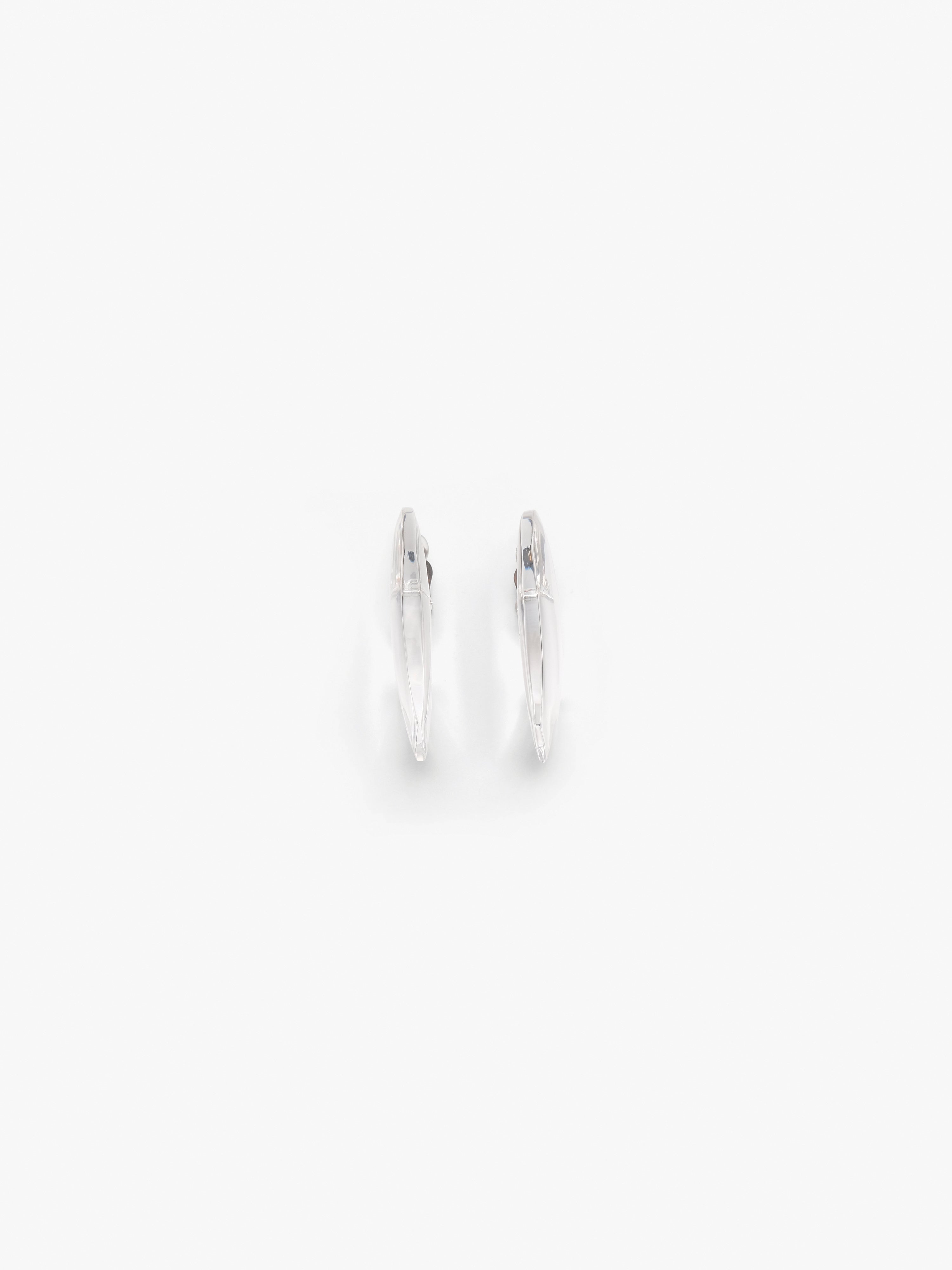 Floreva earrings: clear greencast